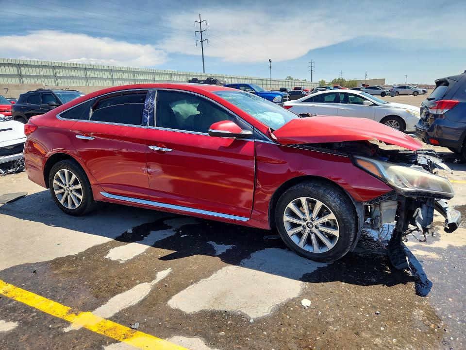 2017 Hyundai Sonata VIN 5NPE34AF5HH455674 COPART salvage auction — FRONT END, Nm - Cert Of Title-Salvage, sold $300 on 2026-09-08 (photo 4)