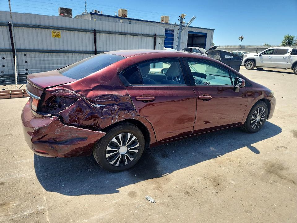 2015 Honda Civic VIN 19XFB2F5XFE704029 COPART salvage auction — REAR END, Ca - Salvage Certificate, sold $1,100 on 2026-08-21 (photo 3)