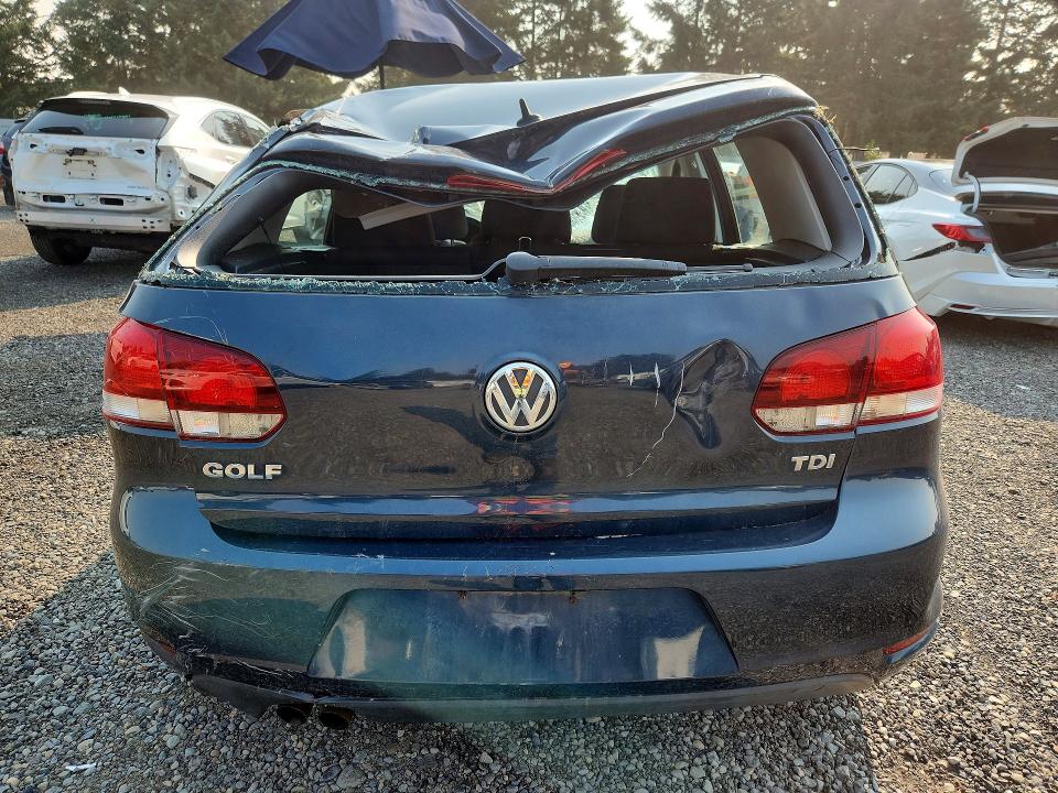 2012 Volkswagen Golf VIN WVWDM7AJ1CW321889 COPART salvage auction — ROLLOVER, Wa - Bill Of Sale, sold $250 on 2026-08-14 (photo 6)