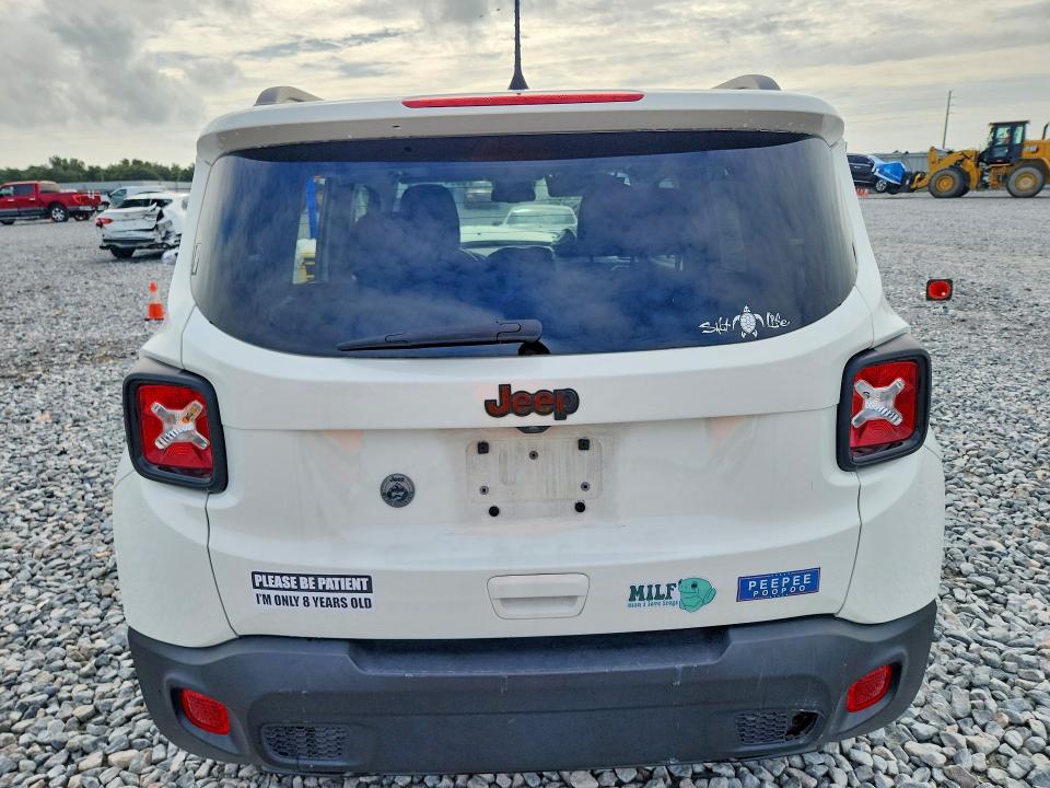 2020 Jeep Renegade VIN ZACNJABB3LPL84598 COPART salvage auction — FRONT END, Fl - Certificate Of Destruction, sold $975 on 2026-08-11 (photo 6)