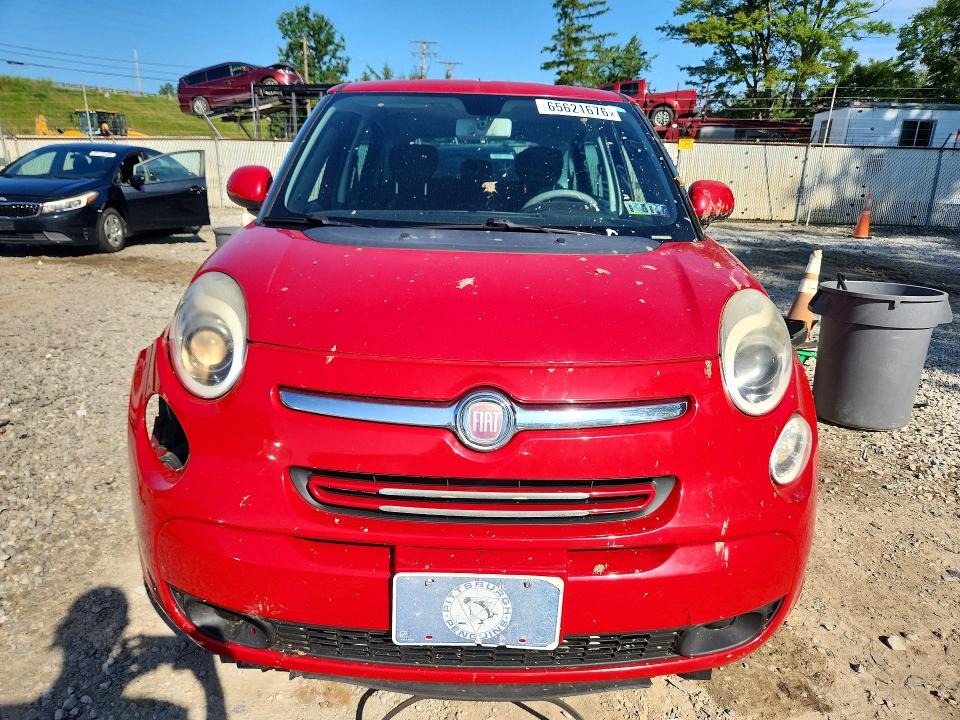 2014 Fiat 500l VIN ZFBCFABH9EZ025604 COPART salvage auction — FRONT END, Pa - Certificate Of Salvage, sold $425 on 2026-09-09 (photo 5)