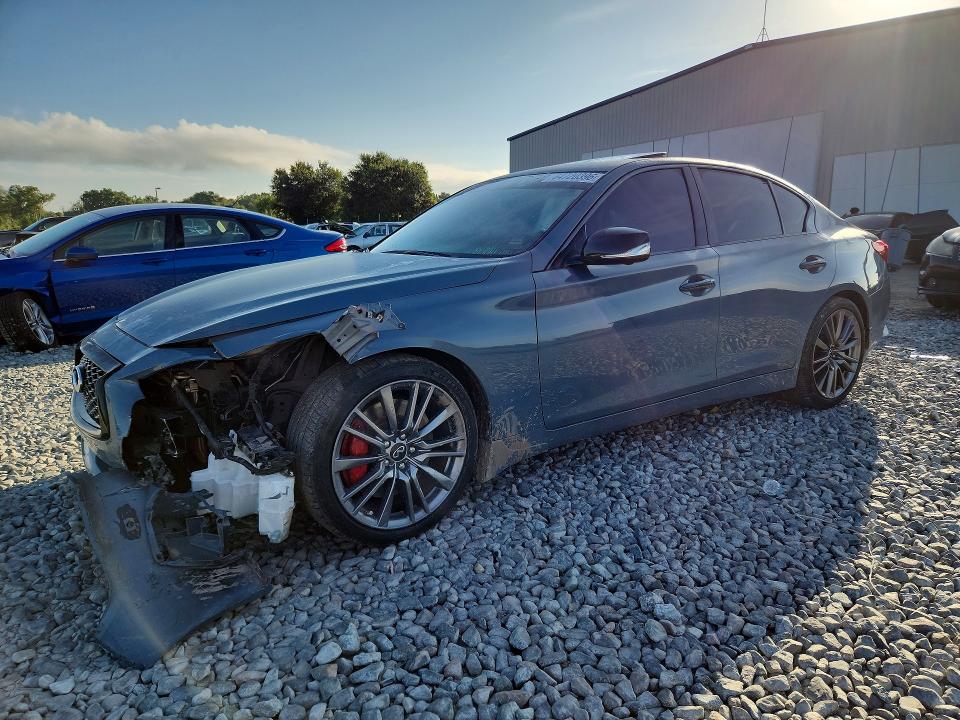 2021 Infiniti Q50 VIN JN1FV7DP0MM850482 — COPART salvage auction photo