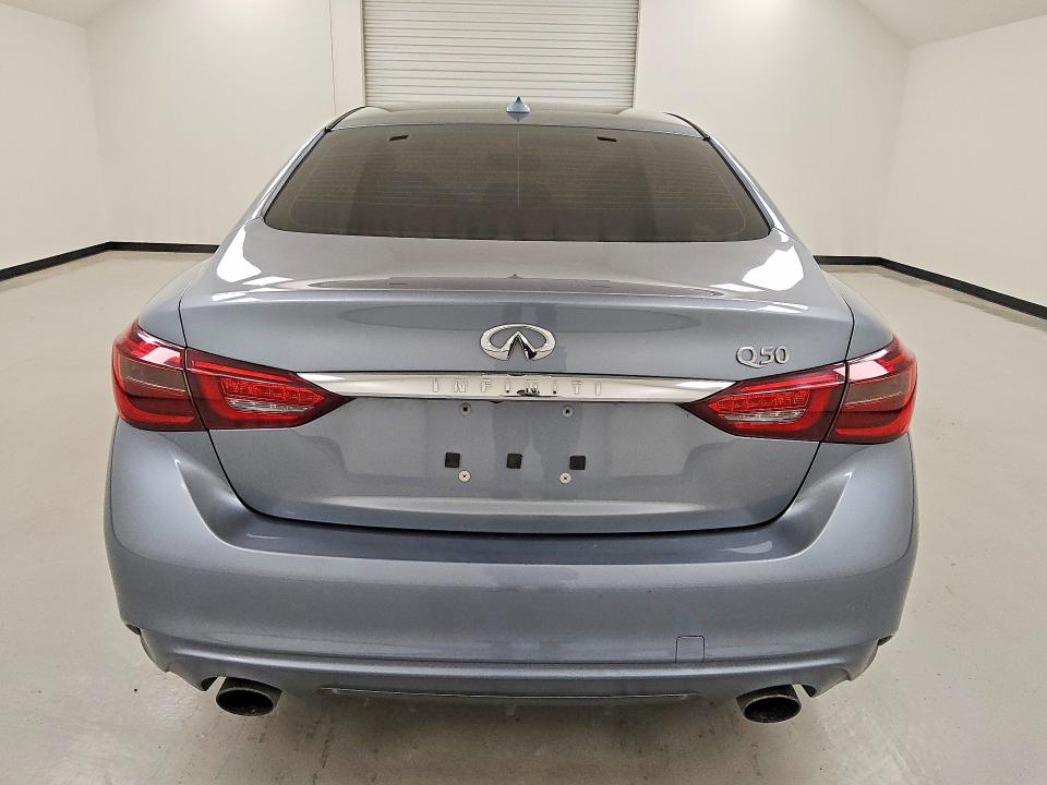 2018 Infiniti Q50 VIN JN1EV7AP2JM355924 COPART salvage auction — MECHANICAL, TX - CERTIFICATE OF TITLE, sold $325 on 2026-08-27 (photo 6)
