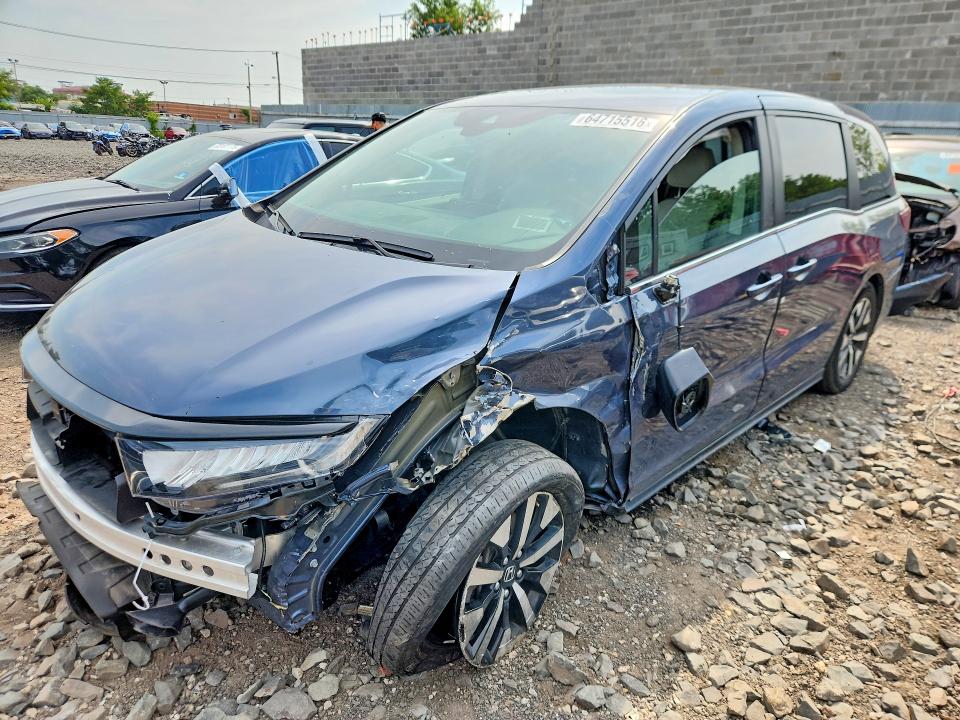 2025 Honda Odyssey VIN 5FNRL6H60SB008016 — COPART salvage auction photo