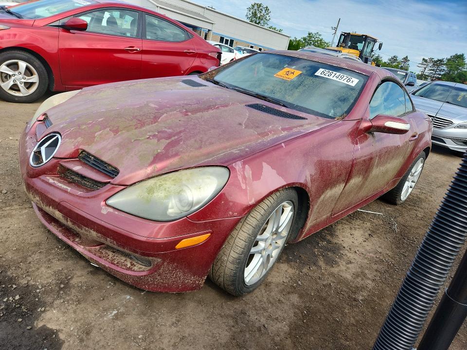 2008 Mercedes-benz Slk-class VIN WDBWK54F58F187369 COPART salvage auction — FRONT END, CT - CERTIFICATE OF TITLE, sold $475 on 2026-08-11 (photo 1)