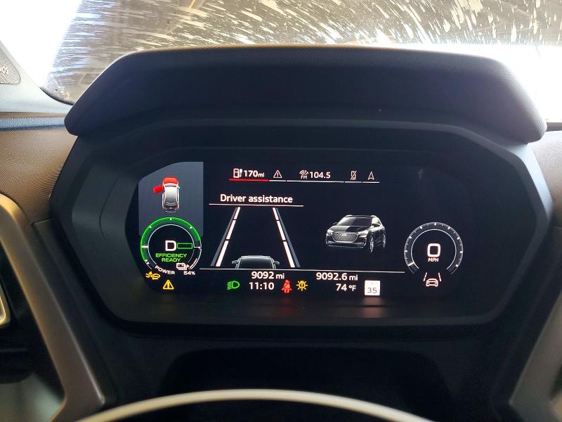 2025 Audi Q4 e-tron VIN WA1LUBFZ2SP042404 COPART salvage auction — FRONT END, CA - SALVAGE CERTIFICATE, sold $19,500 on 2026-09-17 (photo 9)