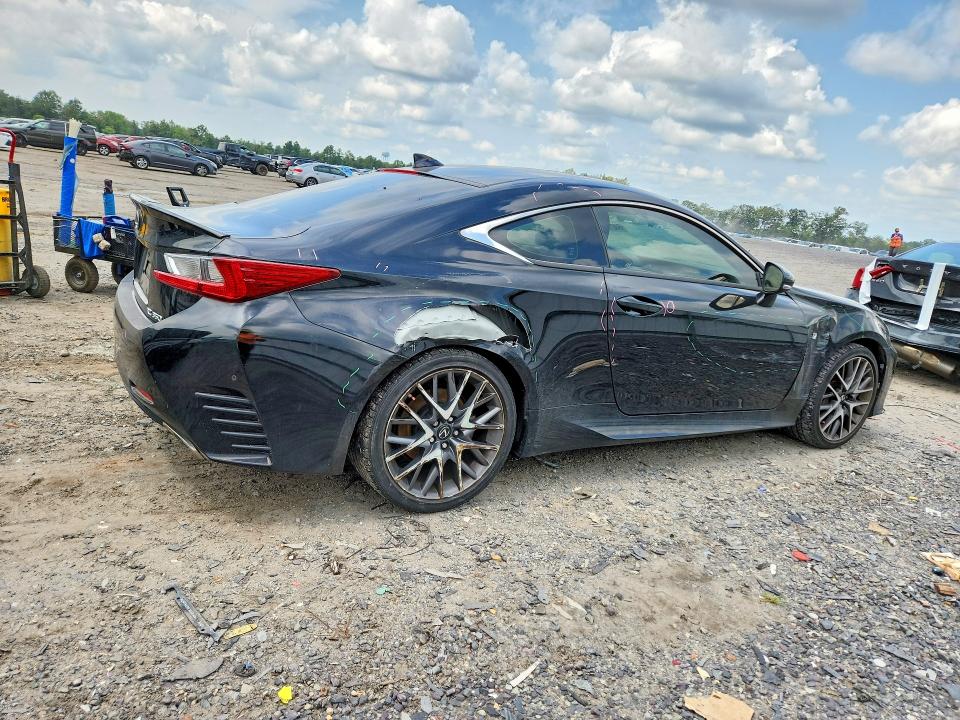 2016 Lexus Rc VIN JTHHE5BC9G5012877 COPART salvage auction — REAR END, Va - Cert Of Title - Salvage, sold $8,100 on 2026-09-09 (photo 3)