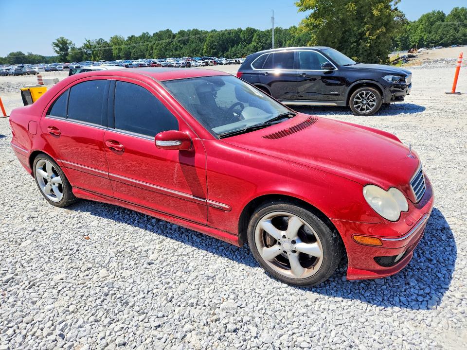 2005 Mercedes-Benz C-klasse VIN WDBRF40J65A760066 COPART salvage auction — FRONT END, GA - CERT OF TITLE-SALVAGE, sold $0 on 2026-09-16 (photo 4)