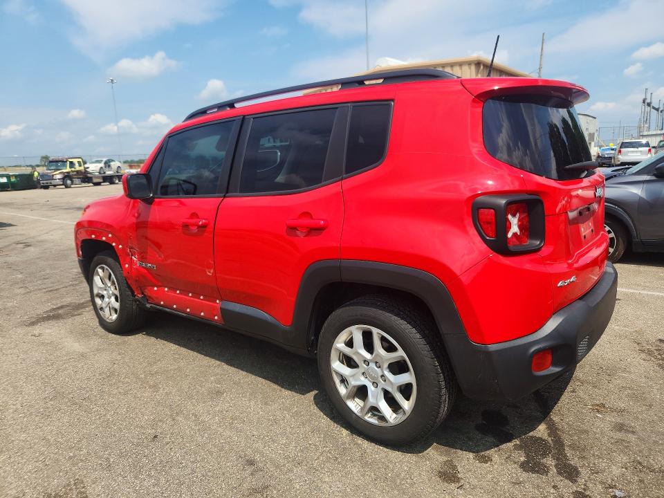 2018 Jeep Renegade VIN ZACCJBBB5JPH12715 COPART salvage auction — FRONT END, Oh - Cert Of Title-Salvage, sold $3,050 on 2026-08-14 (photo 2)