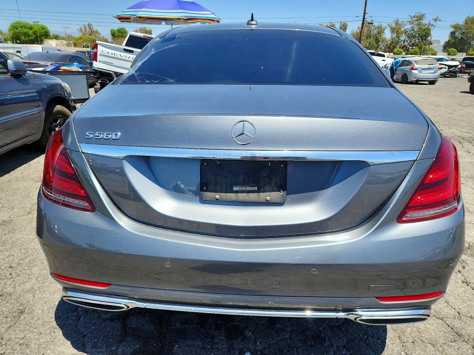 2020 Mercedes-benz S-klasse VIN W1KUG8DB4LA566853 COPART salvage auction — SIDE, CA - DIS/DLR/EXP ONLY CLEAN TITLE (P), sold $16,800 on 2026-10-12 (photo 6)