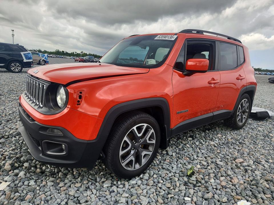 2017 Jeep Renegade VIN ZACCJABB5HPF50475 COPART salvage auction — FRONT END, Fl - Cert Of Title Slvg Rebuildable, sold $1,650 on 2026-08-14 (photo 1)