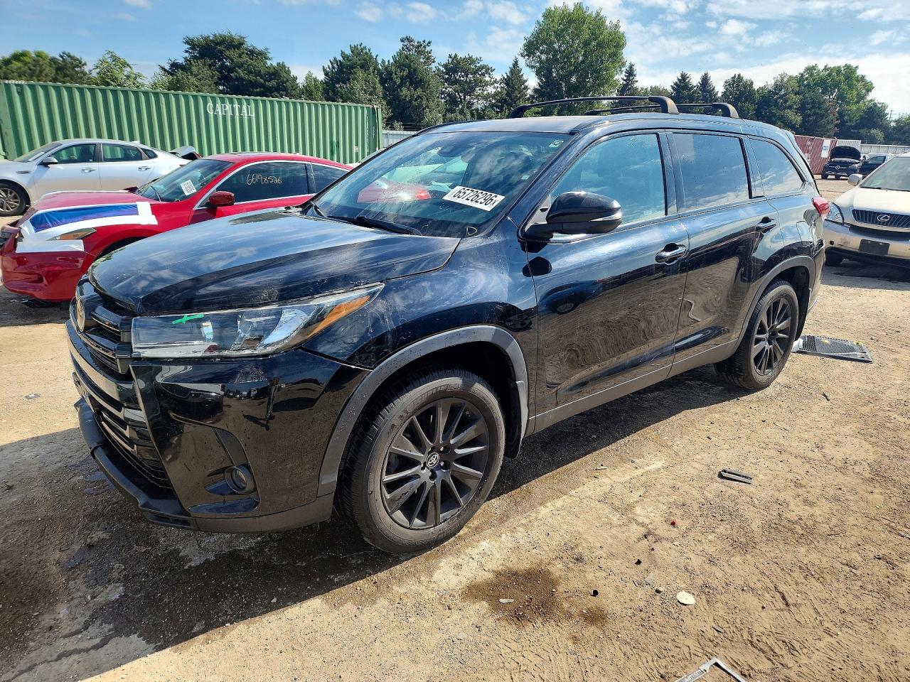 2019 Toyota Highlander VIN 5TDJZRFH6KS577756 — COPART salvage auction photo