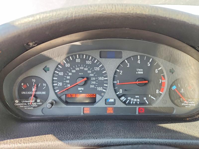 1998 BMW M3 VIN WBSCD9323WEE09197 COPART salvage auction — FRONT END, CT - DIS/DLR/EXP ONLY CLEAN TITLE, sold $5,700 on 2026-10-08 (photo 9)