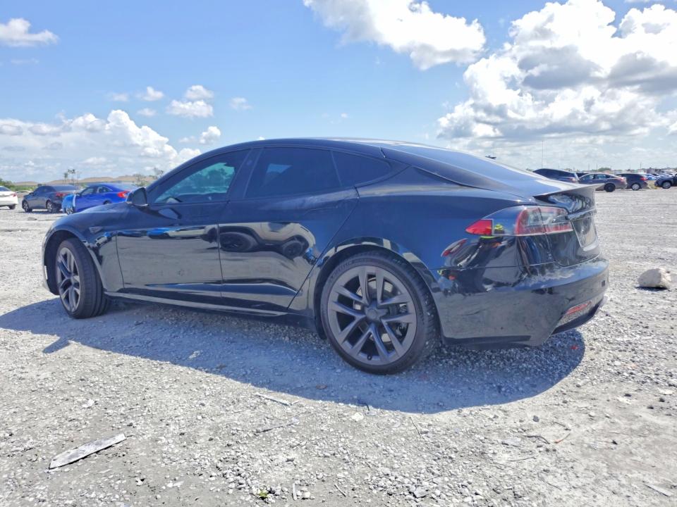2021 Tesla Model s VIN 5YJSA1E62MF452435 COPART salvage auction — UNDERCARRIAGE, Fl - Cert Of Ttl-Rebuilt&Slvg Rbld, sold $16,000 on 2026-08-28 (photo 2)