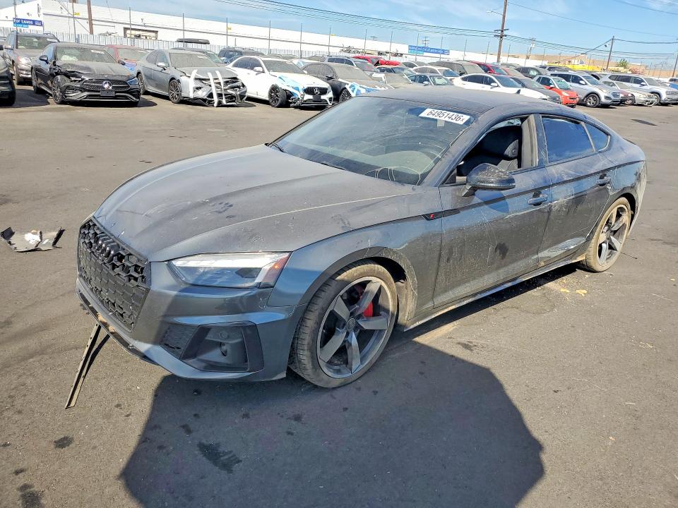 2023 Audi A5 VIN WAUFACF54PA049733 COPART salvage auction — REAR END, CA, sold $7,100 on 2026-10-19 (photo 1)