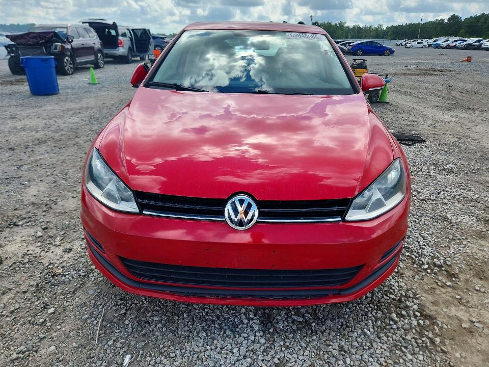 2015 Volkswagen Golf VIN 3VW217AU8FM014005 COPART salvage auction — MINOR DENT/SCRATCHES, Sc - Dealer Only Clean Title, sold $4,250 on 2026-08-19 (photo 5)