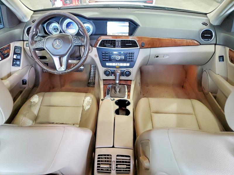 2012 Mercedes-benz C class VIN WDDGF8BB2CA704943 COPART salvage auction — MECHANICAL, CT - CERTIFICATE OF TITLE, sold $475 on 2026-08-20 (photo 8)