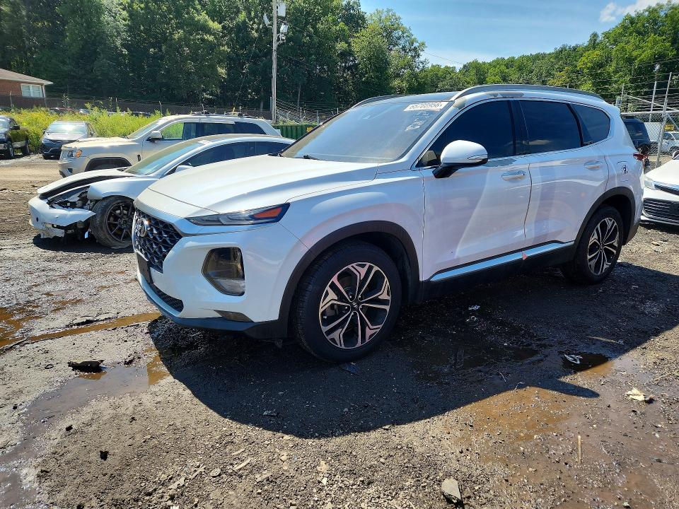 2019 Hyundai Santa fe VIN 5NMS5CAA4KH037011 — COPART salvage auction photo