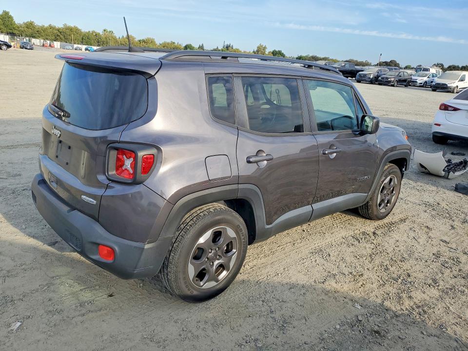 2018 Jeep Renegade VIN ZACCJABH7JPJ08014 COPART salvage auction — FRONT END, Ca - Salvage Certificate, sold $15 on 2026-08-18 (photo 3)