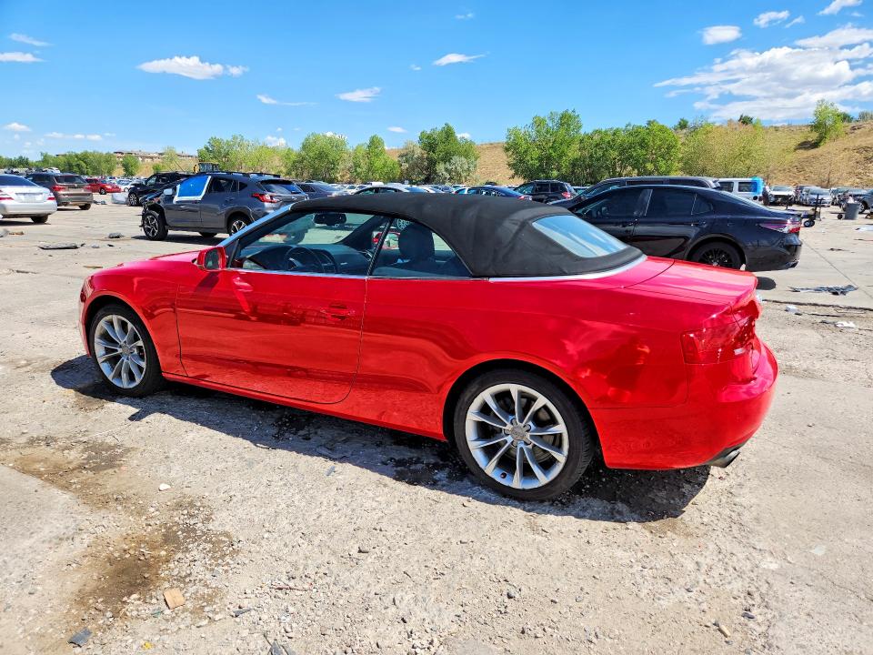 2014 Audi A5 VIN WAULFAFH4EN013923 COPART salvage auction — HAIL, Co - Public - Salvage Title, sold $2,700 on 2026-09-02 (photo 2)