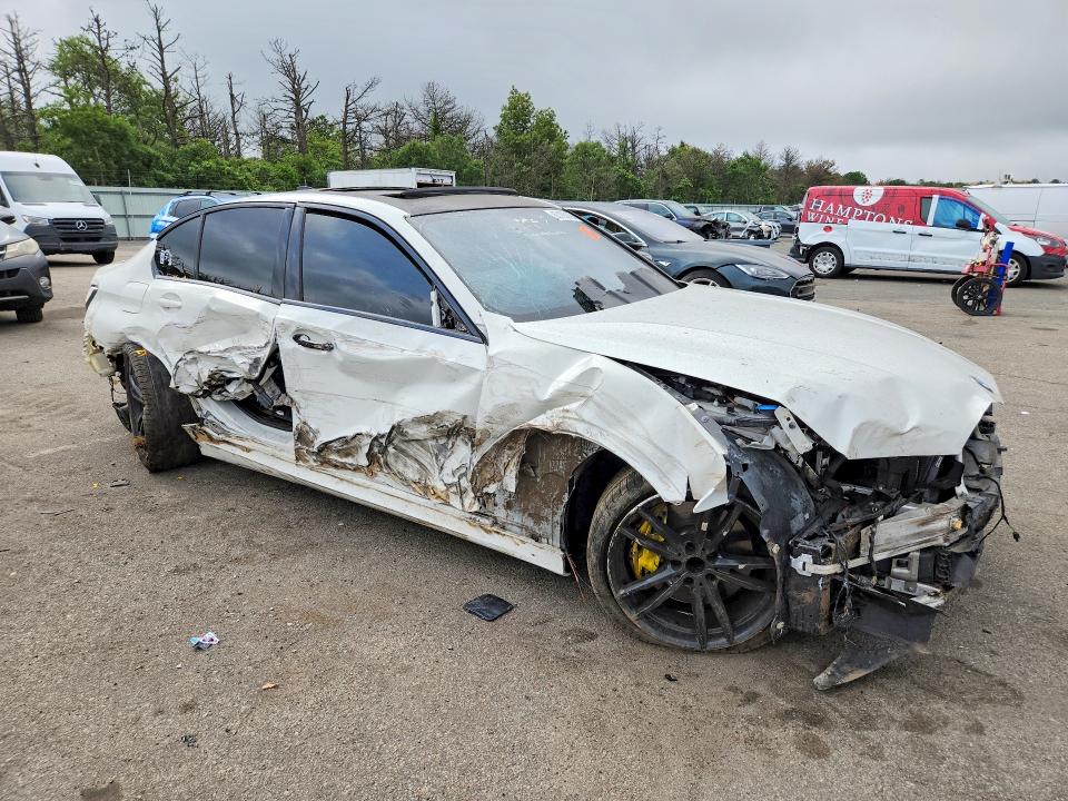 2020 BMW M340i VIN WBA5U7C06LA234668 COPART salvage auction — ALL OVER, NY - MV-907A SALVAGE CERTIFICATE, sold $7,400 on 2026-08-12 (photo 4)