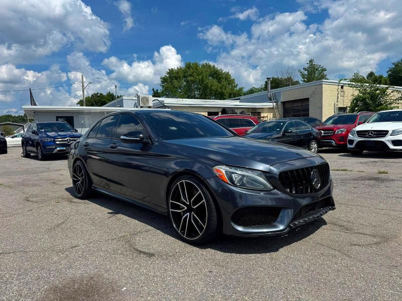 2017 Mercedes-benz C class VIN 55SWF6EB5HU185633 — COPART salvage auction photo