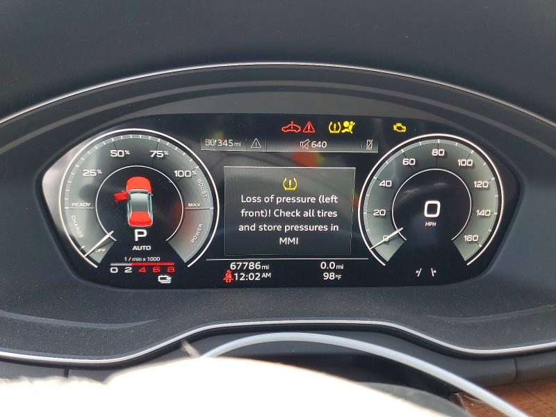 2021 Audi Q5 VIN WA1E2AFY2M2007331 COPART salvage auction — MECHANICAL, Ca - Salvage Certificate, sold $13,700 on 2026-08-25 (photo 9)