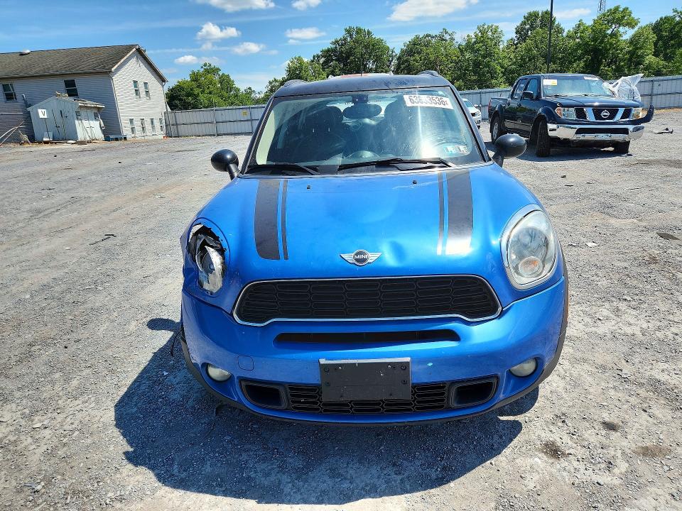 2012 Mini Cooper VIN WMWZC3C57CWM26953 COPART salvage auction — FRONT END, Pa - Certificate Of Salvage, sold $600 on 2026-08-10 (photo 5)