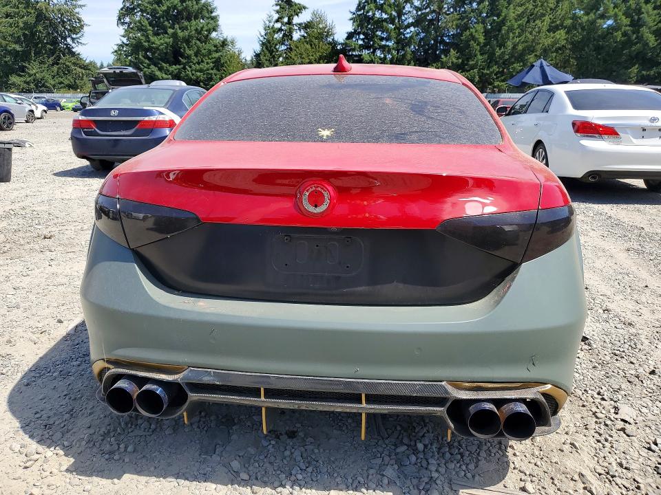 2018 Alfa romeo Giulia VIN ZARFAEBN7J7581489 COPART salvage auction — FRONT END, Wa - Bill Of Sale, sold $1,450 on 2026-08-25 (photo 6)