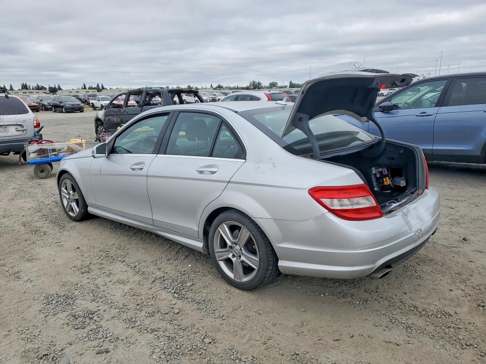 2010 Mercedes-benz C class VIN WDDGF5EBXAR121058 COPART salvage auction — REAR END, CA - SALVAGE CERTIFICATE, sold $725 on 2026-08-20 (photo 2)