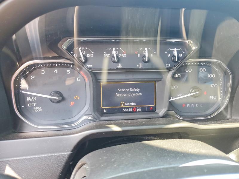 2020 Gmc SIERRA VIN 1GTR9CEDXLZ160168 COPART salvage auction — FRONT END, Salvage Title, sold $13,100 on 2026-08-21 (photo 9)