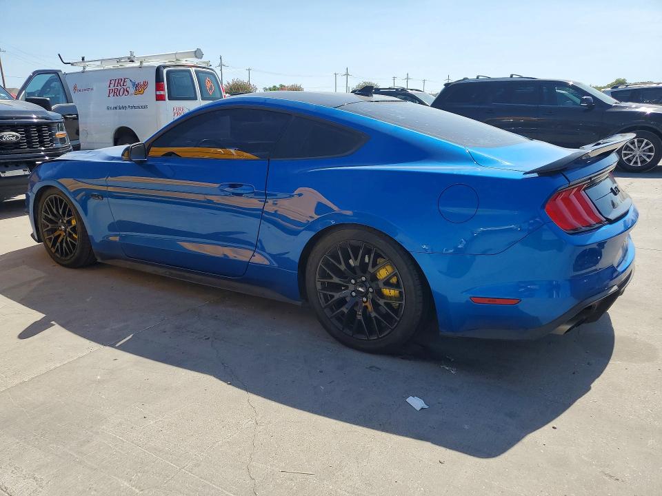 2021 Ford Mustang VIN 1FA6P8CF4M5120113 COPART salvage auction — FRONT END, Tx - Salvage Vehicle Title, sold $11,100 on 2026-08-20 (photo 2)