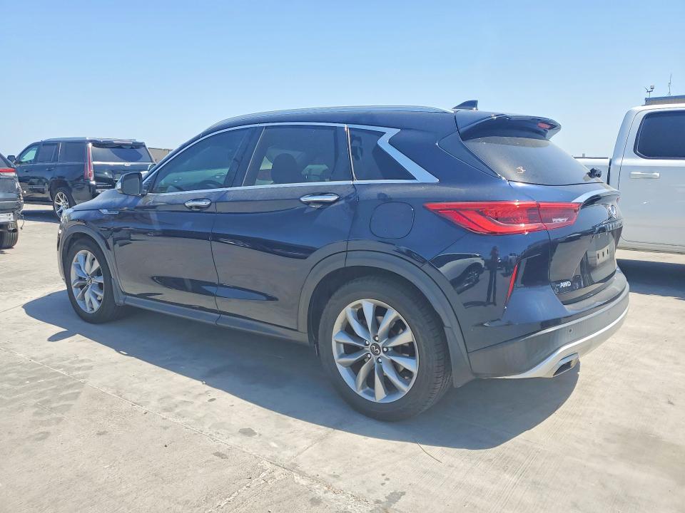 2021 Infiniti Qx50 VIN 3PCAJ5BB2MF108205 COPART salvage auction — FRONT END, TX - SALVAGE VEHICLE TITLE (P), sold $7,500 on 2026-09-17 (photo 2)