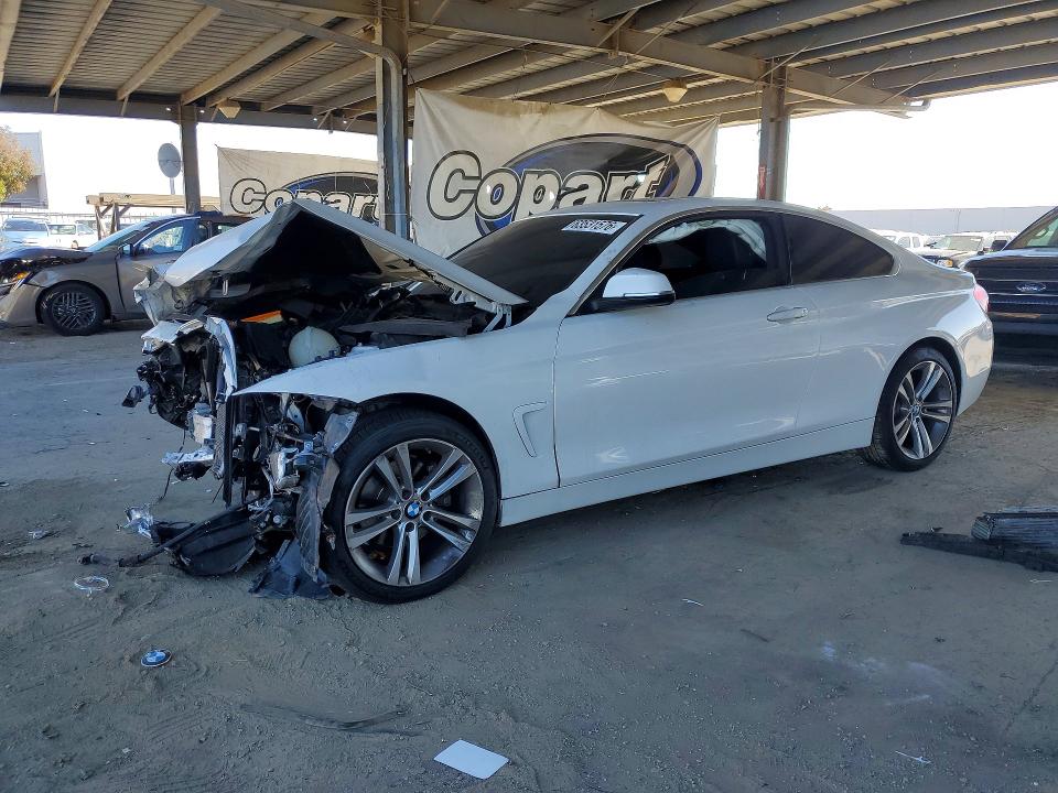 2016 BMW 4 series VIN WBA3N7C55GK227470 COPART salvage auction — FRONT END, Ca - Salvage Certificate, sold $725 on 2026-08-20 (photo 1)
