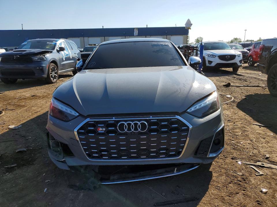 2022 Audi S5 VIN WAUC4CF55NA034715 COPART salvage auction — FRONT END, Mi - Dis/Dlr/Exp Only Salvage Title, sold $8,600 on 2026-08-14 (photo 5)