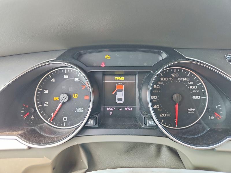 2012 Audi A5 VIN WAULFAFR7CA042992 COPART salvage auction — NORMAL WEAR, Salvage Title, sold $500 on 2026-08-13 (photo 9)