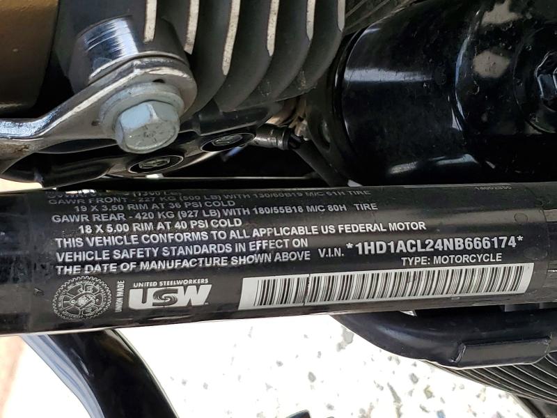 2022 Harley-davidson Road glide VIN 1HD1ACL24NB666174 COPART salvage auction — SIDE, Ca - Salvage Certificate, sold $8,500 on 2026-08-27 (photo 9)