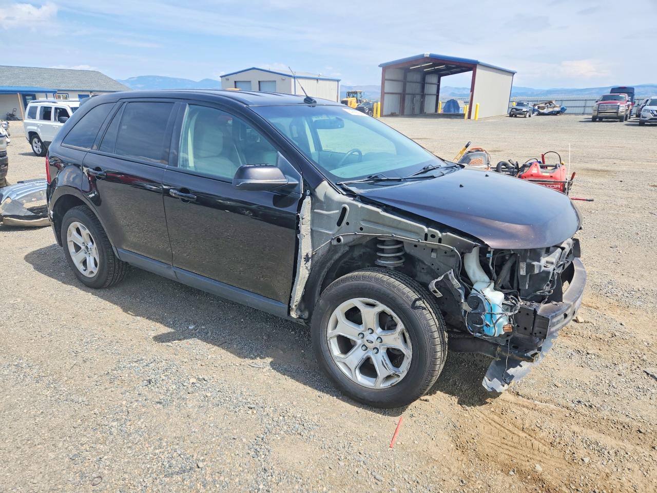 2014 Ford Edge VIN 2FMDK4JC9EBB40156 COPART salvage auction — Front End, MT - SALVAGE CERTIFICATE OF A VEHIC, sold $1,750 on 2026-09-18 (photo 4)