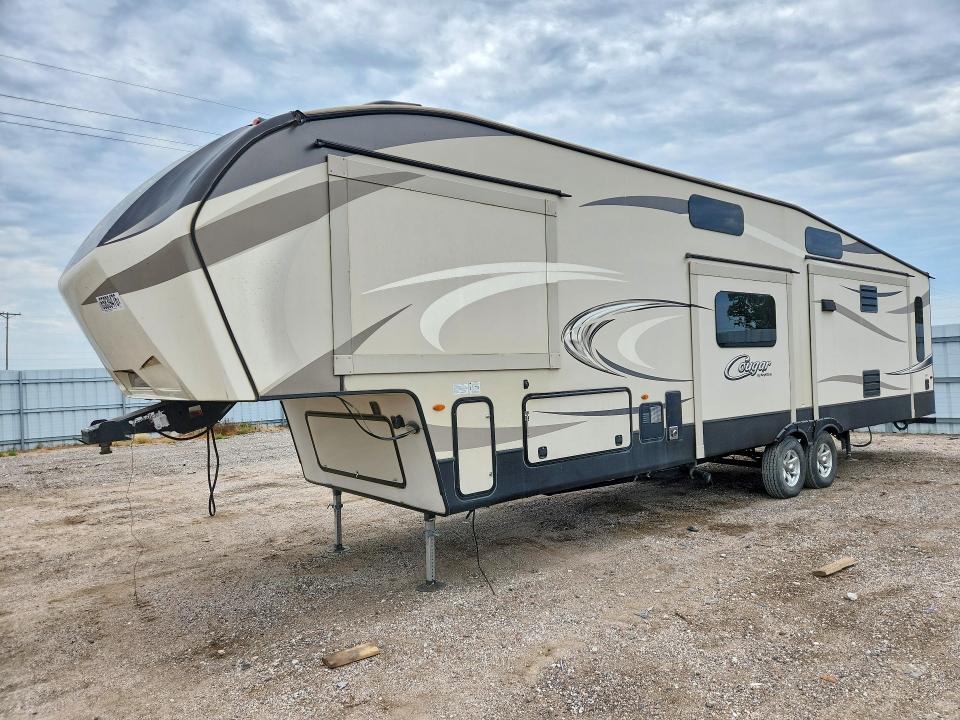 2017 Keystone Cougar VIN 4YDF35929H2506684 COPART salvage auction — SIDE, NE - CERT OF TITLE-SALVAGE, sold $9,100 on 2026-10-01 (photo 1)