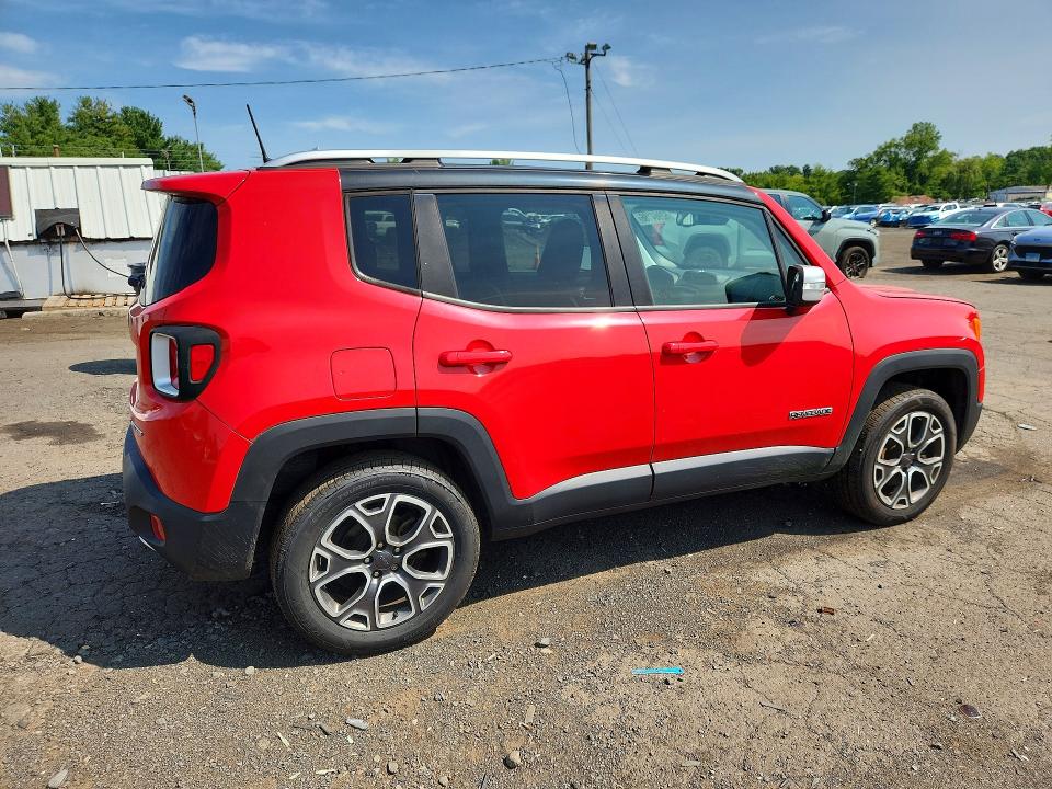 2018 Jeep Renegade VIN ZACCJBDB0JPG79054 COPART salvage auction — ROOF, Ct - Cert Of Title-Salvage, sold $2,750 on 2026-08-14 (photo 3)