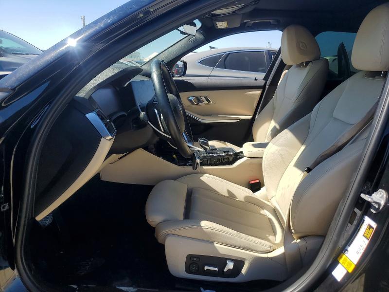 2020 BMW 3er VIN WBA5R1C02LFH37683 COPART salvage auction — FRONT END, Ca - Salvage Certificate, sold $9,700 on 2026-08-11 (photo 7)