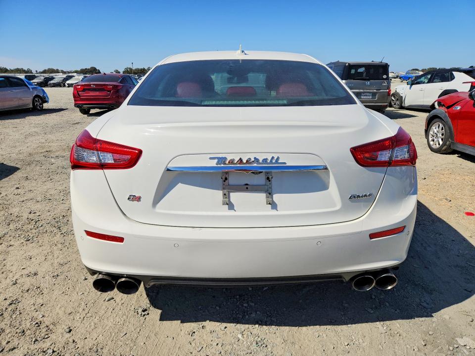 2014 Maserati Ghibli VIN ZAM57RTA8E1124024 COPART salvage auction — FRONT END, Ca - Dis/Dlr/Exp Only Clean Title (P), sold $5,300 on 2026-09-10 (photo 6)