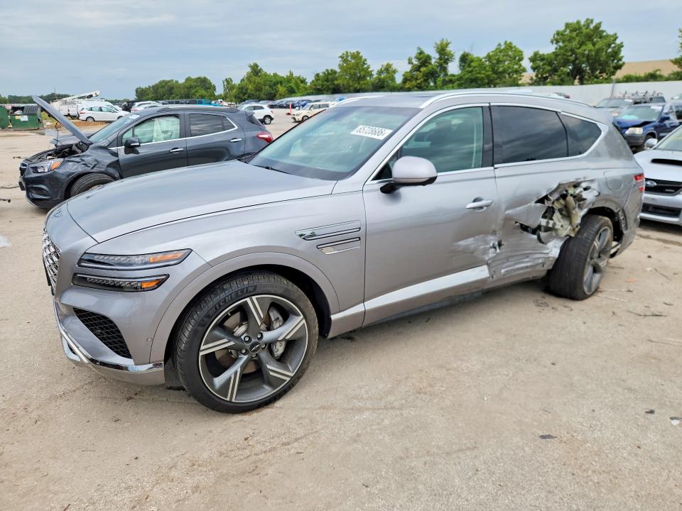 2025 Genesis Gv80 VIN KMUHCESB7SU251810 COPART salvage auction — SIDE, MO - SALVAGE CERTIFICATE OF TITLE, sold $22,400 on 2026-09-18 (photo 1)