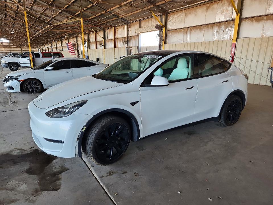 2022 Tesla Model y VIN 7SAYGDEE1NF367429 — COPART salvage auction photo
