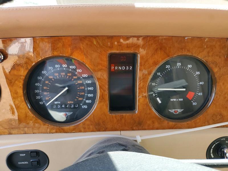 1995 Bentley Brooklands VIN SCBZE02C8SCX55174 COPART salvage auction — SIDE, CA - SALVAGE CERTIFICATE, sold $4,050 on 2026-09-08 (photo 9)