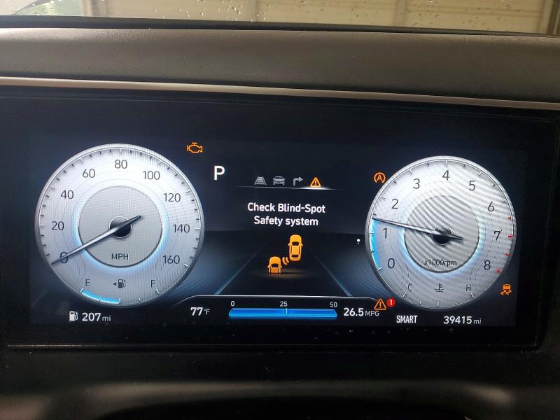 2024 Hyundai Tucson VIN 5NMJE3DE4RH399859 COPART salvage auction — FRONT END, Tn - Salvage Certificate, sold $8,600 on 2026-08-25 (photo 9)