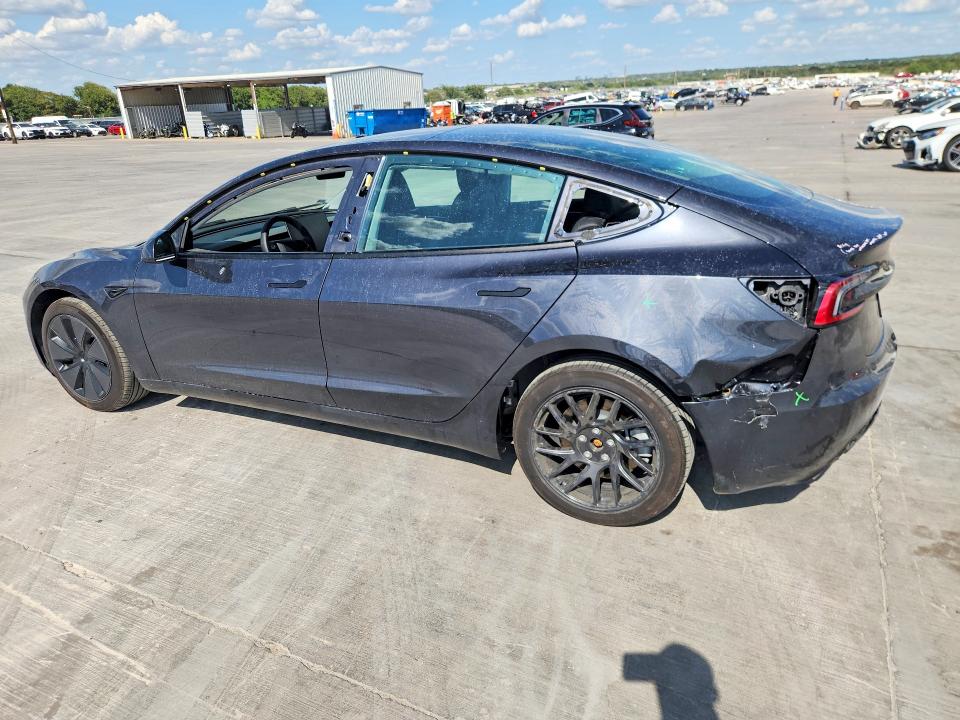2024 Tesla Model 3 VIN 5YJ3E1EA5RF765936 COPART salvage auction — REAR END, Tx - Salvage Vehicle Title, sold $12,200 on 2026-10-03 (photo 2)