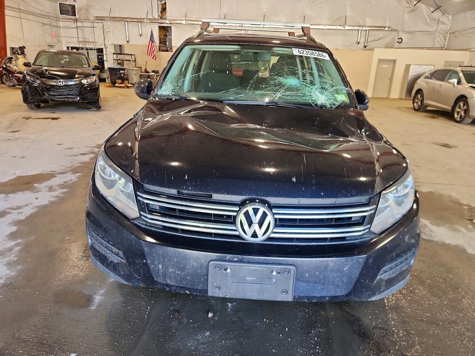 2018 Volkswagen Tiguan VIN WVGBV7AX4JK001782 COPART salvage auction — FRONT END, Vt - Cert Of Title-Salvage Vehicle, sold $950 on 2026-08-17 (photo 5)