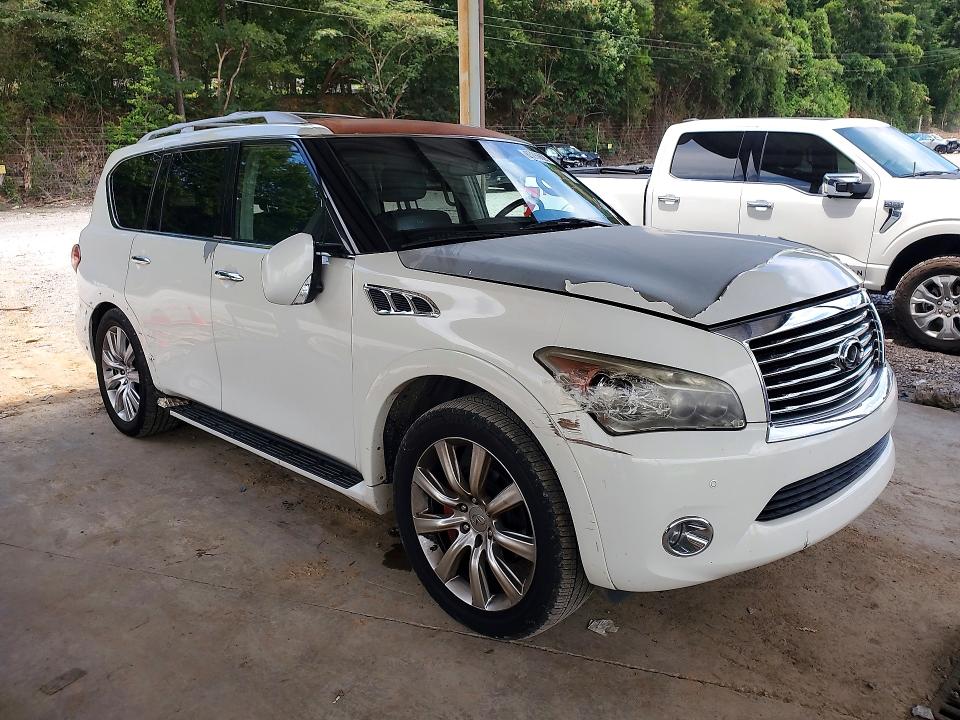 2012 Infiniti Qx56 VIN JN8AZ2NC9C9317529 COPART salvage auction — MINOR DENT/SCRATCHES, Ga - Certificate Of Title, sold $2,050 on 2026-09-18 (photo 4)