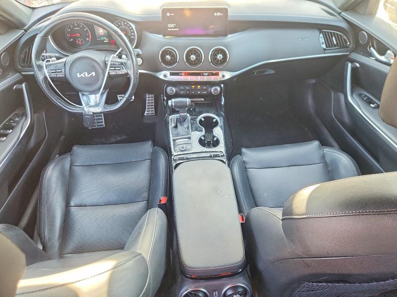 2022 Kia Stinger VIN KNAE35LDXN6112198 COPART salvage auction — REAR END, TX - SALVAGE VEHICLE TITLE (P), sold $10,200 on 2026-08-21 (photo 8)